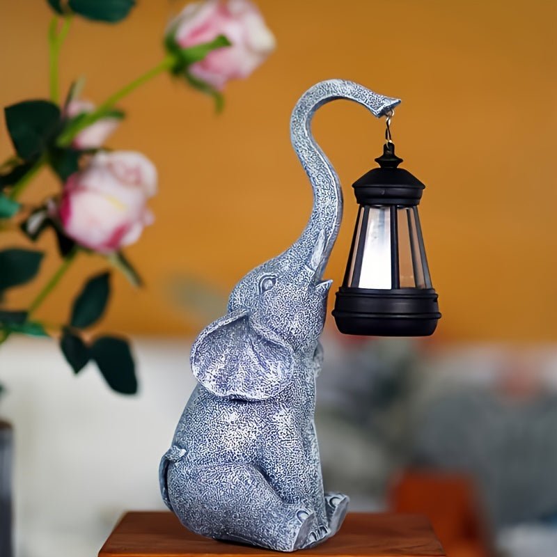 Luminária externa suave | Luminária de Jardim em formato de Elefante