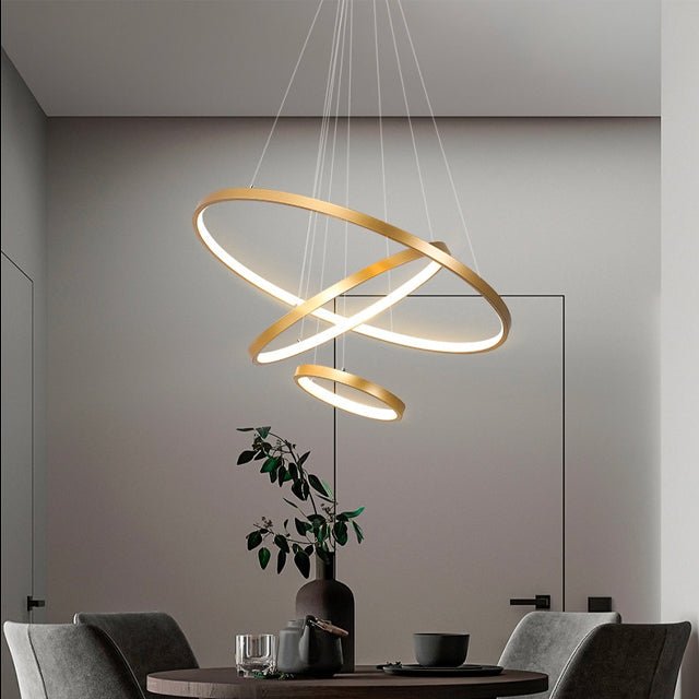 Lustre ArishaLight™ - Luminária de teto contemporânea e sofisticada Dourado 60-40-20CM