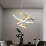 Lustre ArishaLight™ - Luminária de teto contemporânea e sofisticada Dourado 60-40-20CM