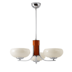 Lustre Bauhaus 3/5 para Teto 3 Luzes - Diâmetro 55cm*H60cm ø21.65"*H23.62" Branco