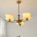 Lustre Belue para o jantar Dourado