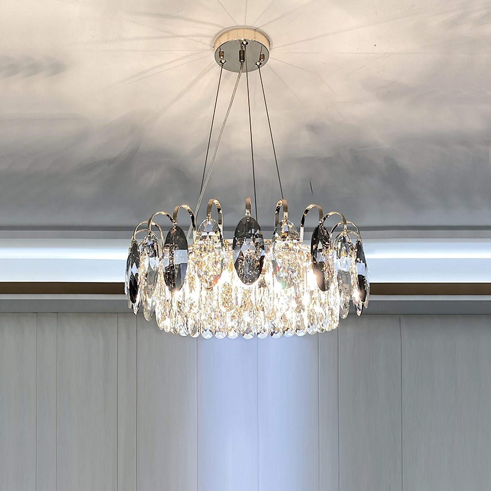 Lustre Brilhante em Cristal K9 de Luxo