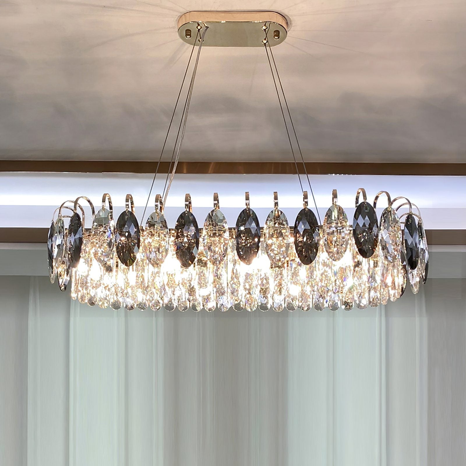 Lustre Brilhante em Cristal K9 de Luxo