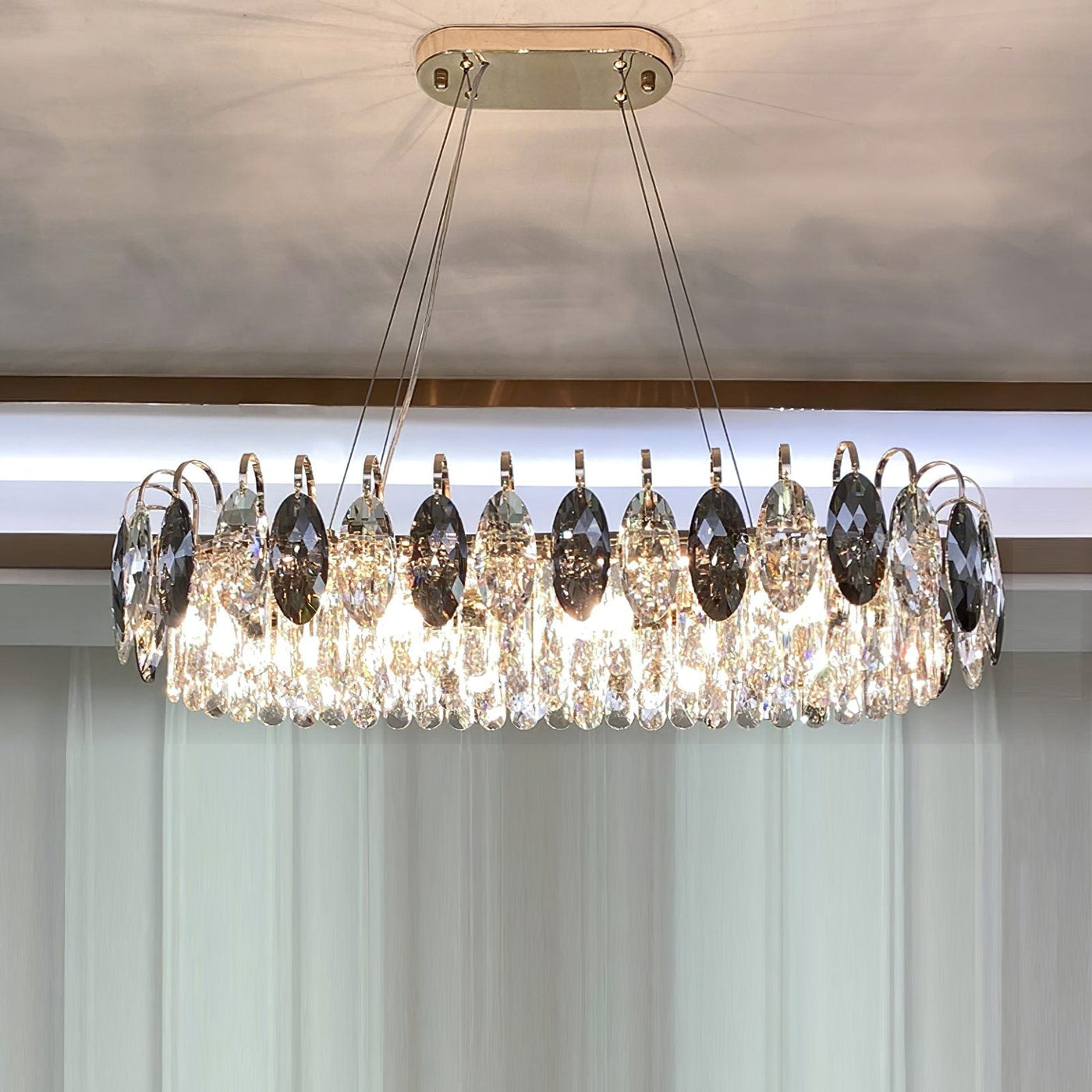 Lustre Brilhante em Cristal K9 de Luxo