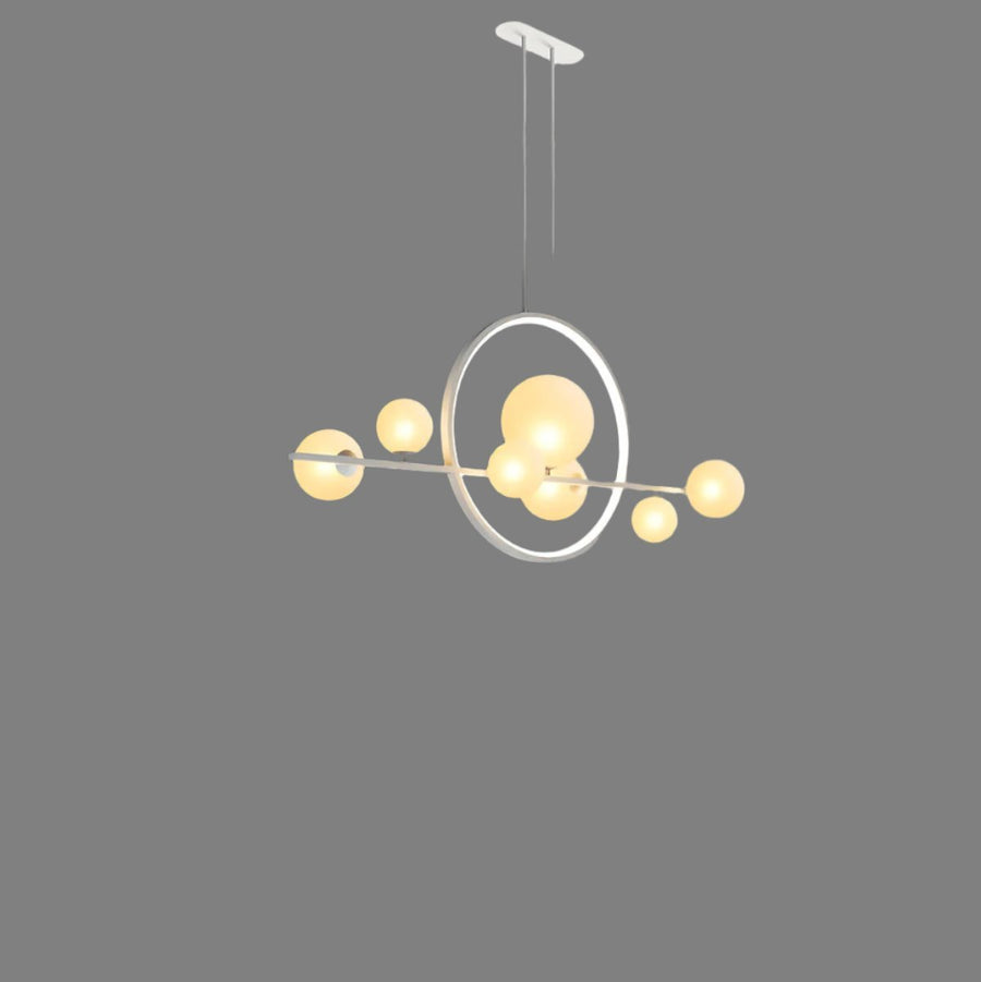 Lustre Celestial | Lustres de Cristal Branco 100cm