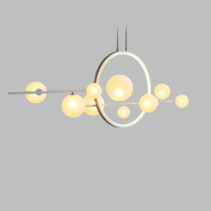 Lustre Celestial | Lustres de Cristal Branco 140cm