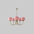 Lustre Doce Nuvem 5 Cabeçotes ∅ 26.4″ x Altura 13.4″ Diâmetro 67cm x Altura 34cm Cobre+rosa