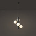 Lustre Elegante Preto 4 Lâmpadas