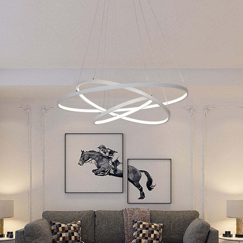 Lustre Elegante com 3 Aros - Yumanira