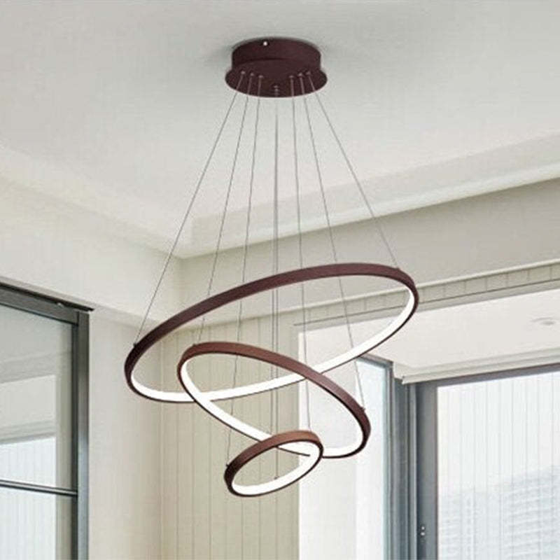 Lustre Elegante com 3 Aros - Yumanira