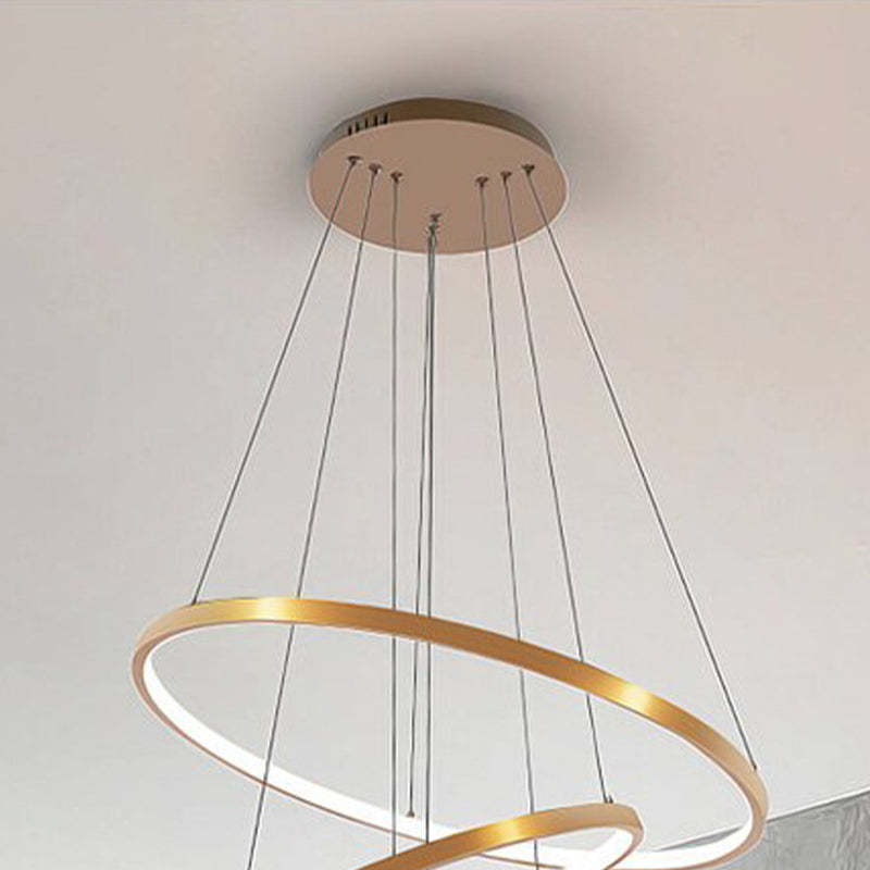 Lustre Elegante com 3 Aros - Yumanira