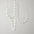 Lustre Elegante de Colar Branco D90*H65 cm (36 Cabeças)