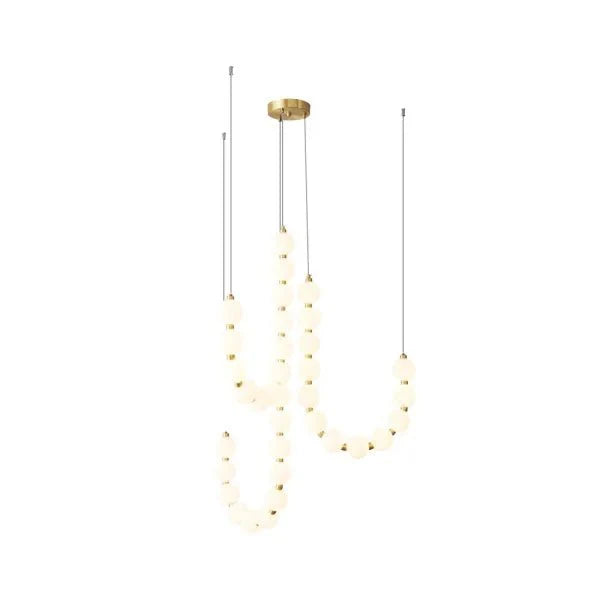 Lustre Elegante de Colar Branco