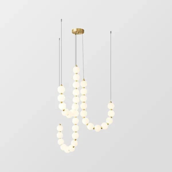 Lustre Elegante de Colar Branco