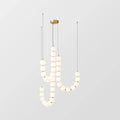 Lustre Elegante de Colar Branco