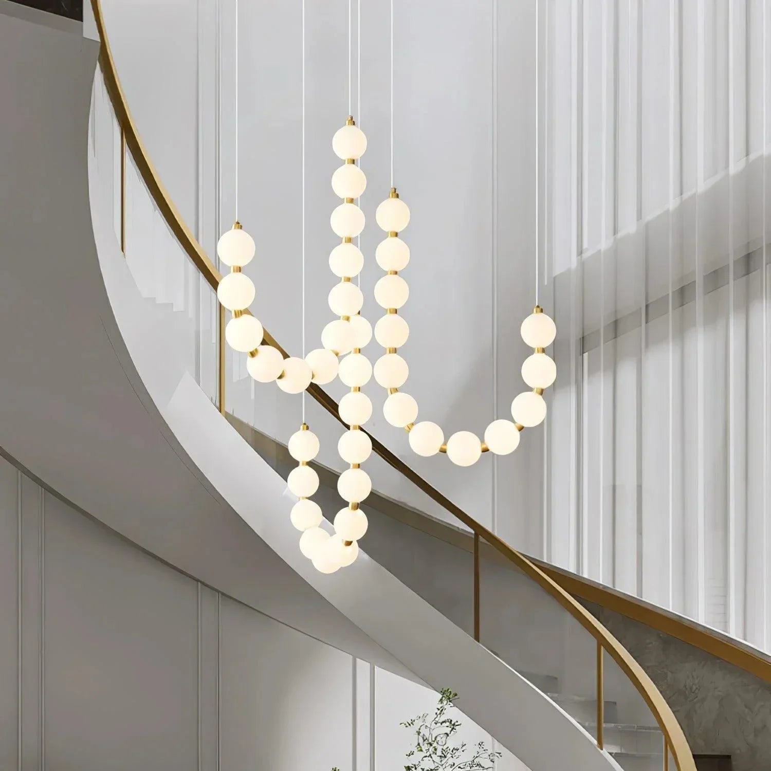 Lustre Elegante de Colar Branco