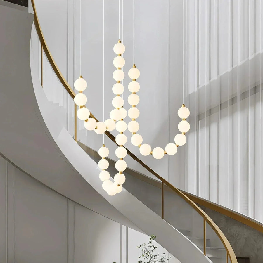 Lustre Elegante de Colar Branco