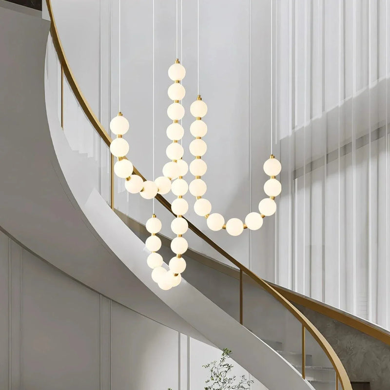 Lustre Elegante de Colar Branco