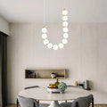 Lustre Elegante de Colar Branco