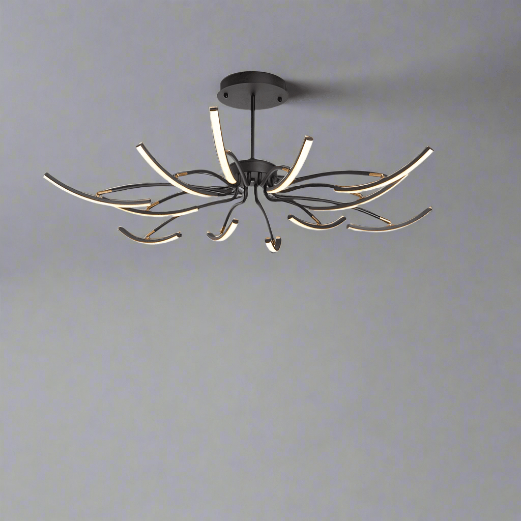 Lustre Estilizado Kroonluchter Preto