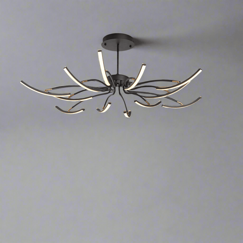 Lustre Estilizado Kroonluchter Preto