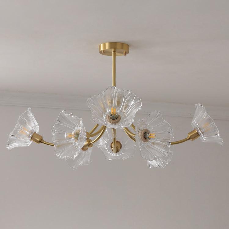 Lustre Floral de Vidro Kalin