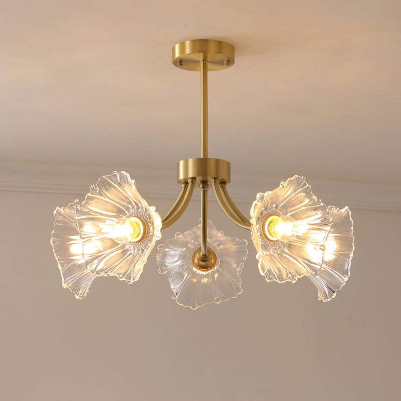 Lustre Floral de Vidro Kalin