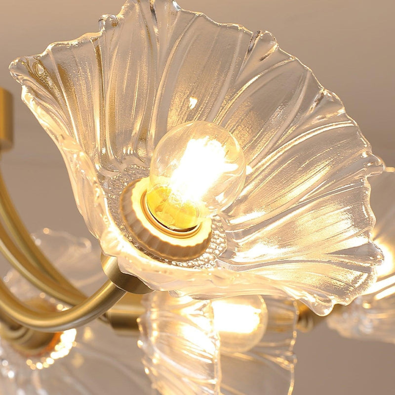 Lustre Floral de Vidro Kalin