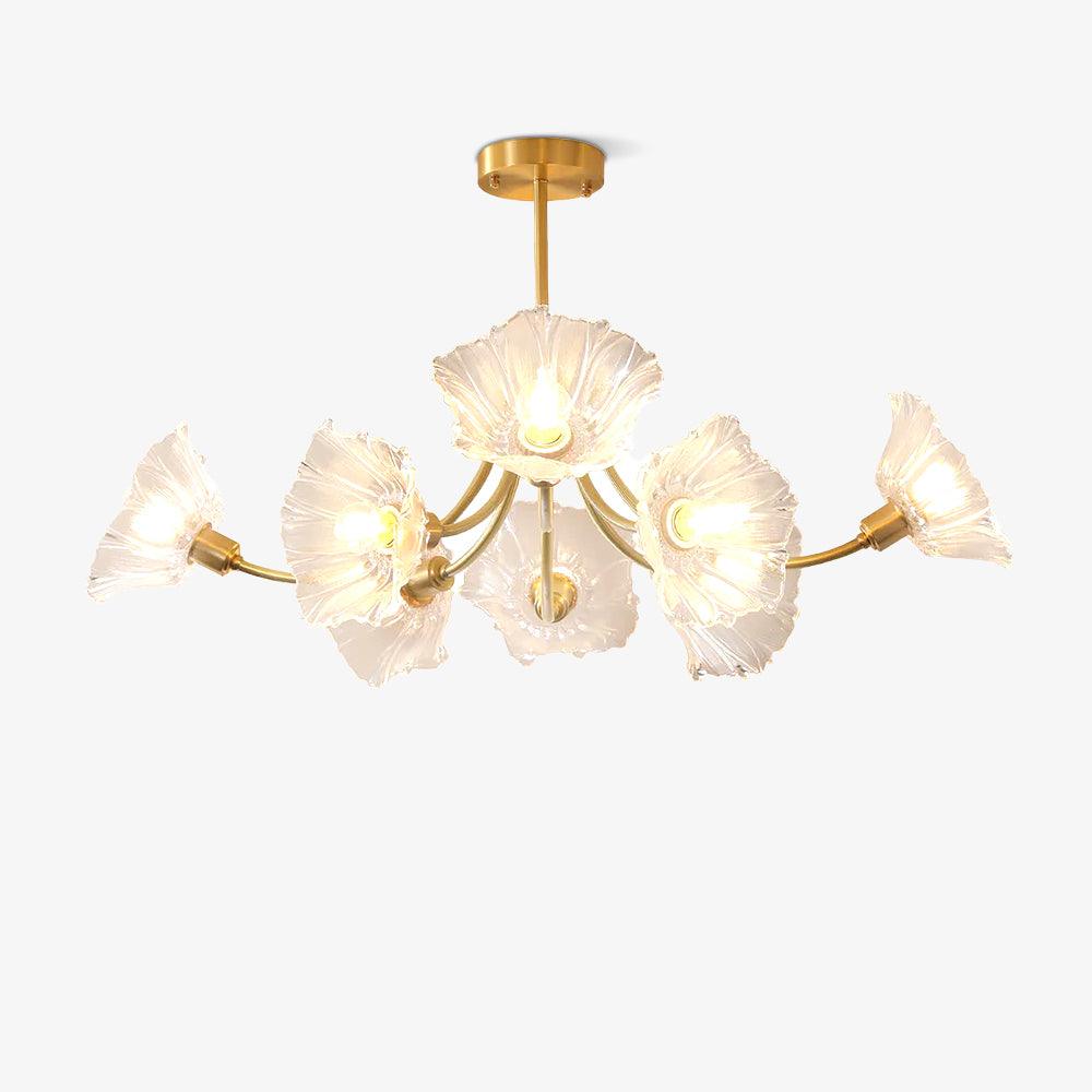 Lustre Floral de Vidro Kalin
