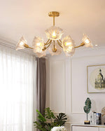 Lustre Floral de Vidro Kalin