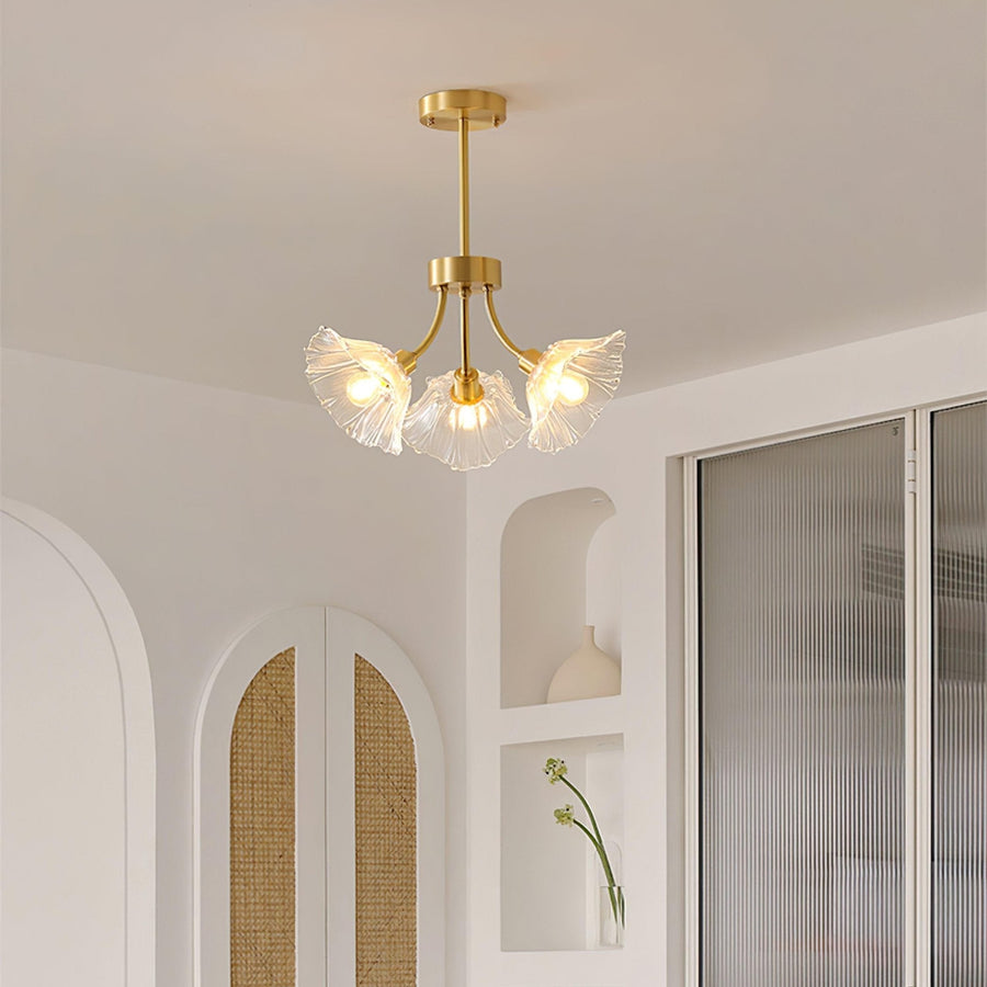 Lustre Floral de Vidro Kalin