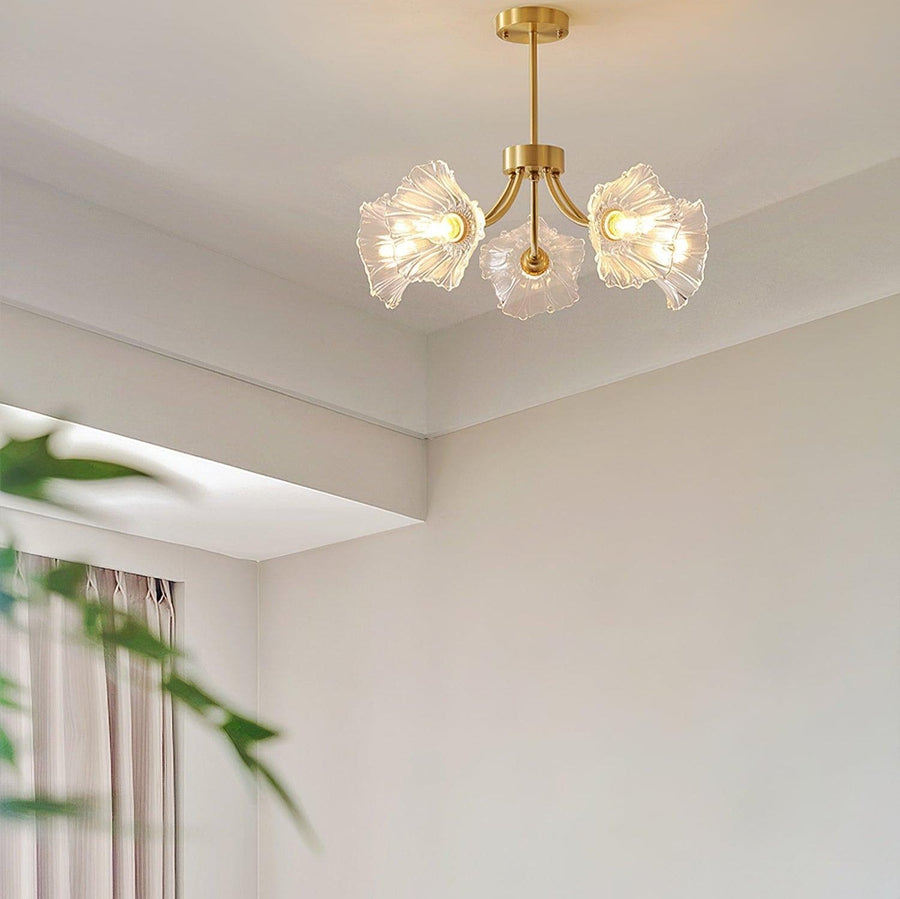 Lustre Floral de Vidro Kalin