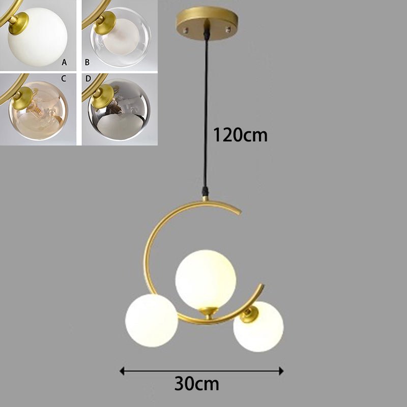 Lustre LED Decorativo Pendente Moderno 1 cabeça tamanho: diâmetro 30cm x altura 120cm (ajustável)
