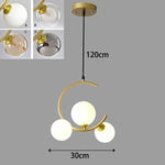 Lustre LED Decorativo Pendente Moderno 1 cabeça tamanho: diâmetro 30cm x altura 120cm (ajustável)