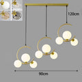 Lustre LED Decorativo Pendente Moderno 3 cabeças: comprimento 90cm x altura 120cm (ajustável)