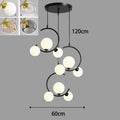 Lustre LED Decorativo Pendente Moderno 3 cabeças: diâmetro 60cm x altura 120cm (ajustável)