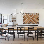 Lustre Sputnik de Vidro Bolha com Design Bifurcado Preto Transparente 7 cabeças-L59" x A35.4" L150cm x A90cm