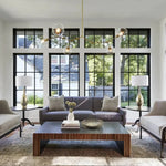 Lustre Sputnik de Vidro Bolha com Design Bifurcado