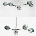 Lustre Sputnik de Vidro Bolha com Design Bifurcado