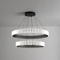 Lustre Suspenso com Iluminação LED Preto & Branco