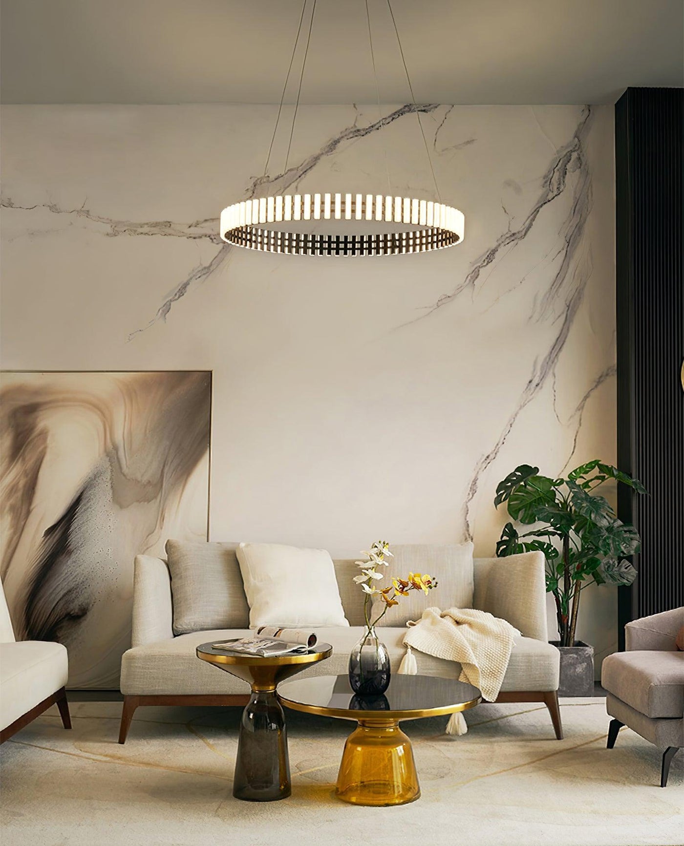 Lustre Suspenso com Iluminação LED
