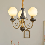 Lustre contemporâneo em onyx Ouro&Preto Branco