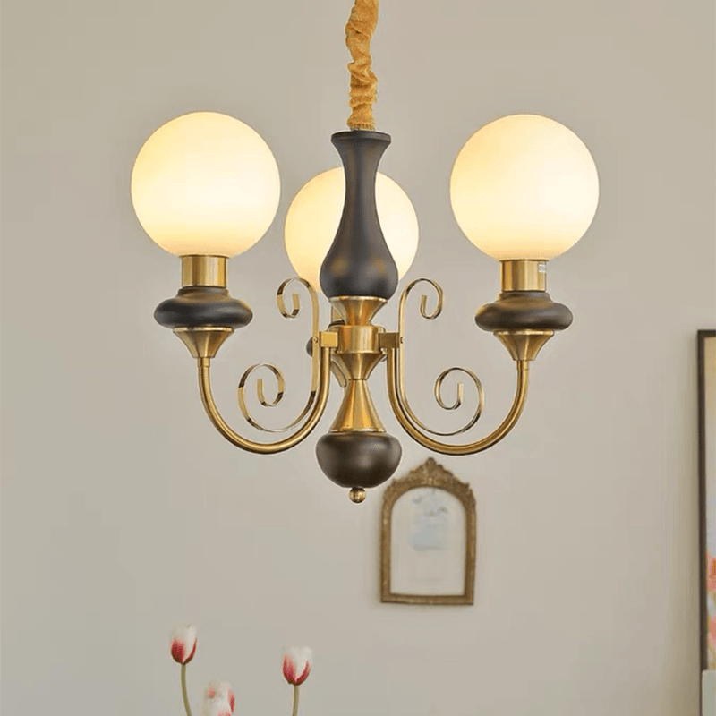 Lustre contemporâneo em onyx Ouro&Preto Branco