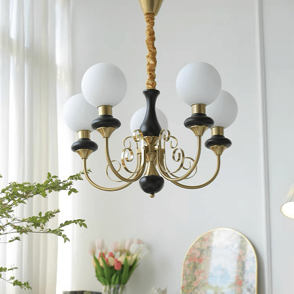 Lustre contemporâneo em onyx