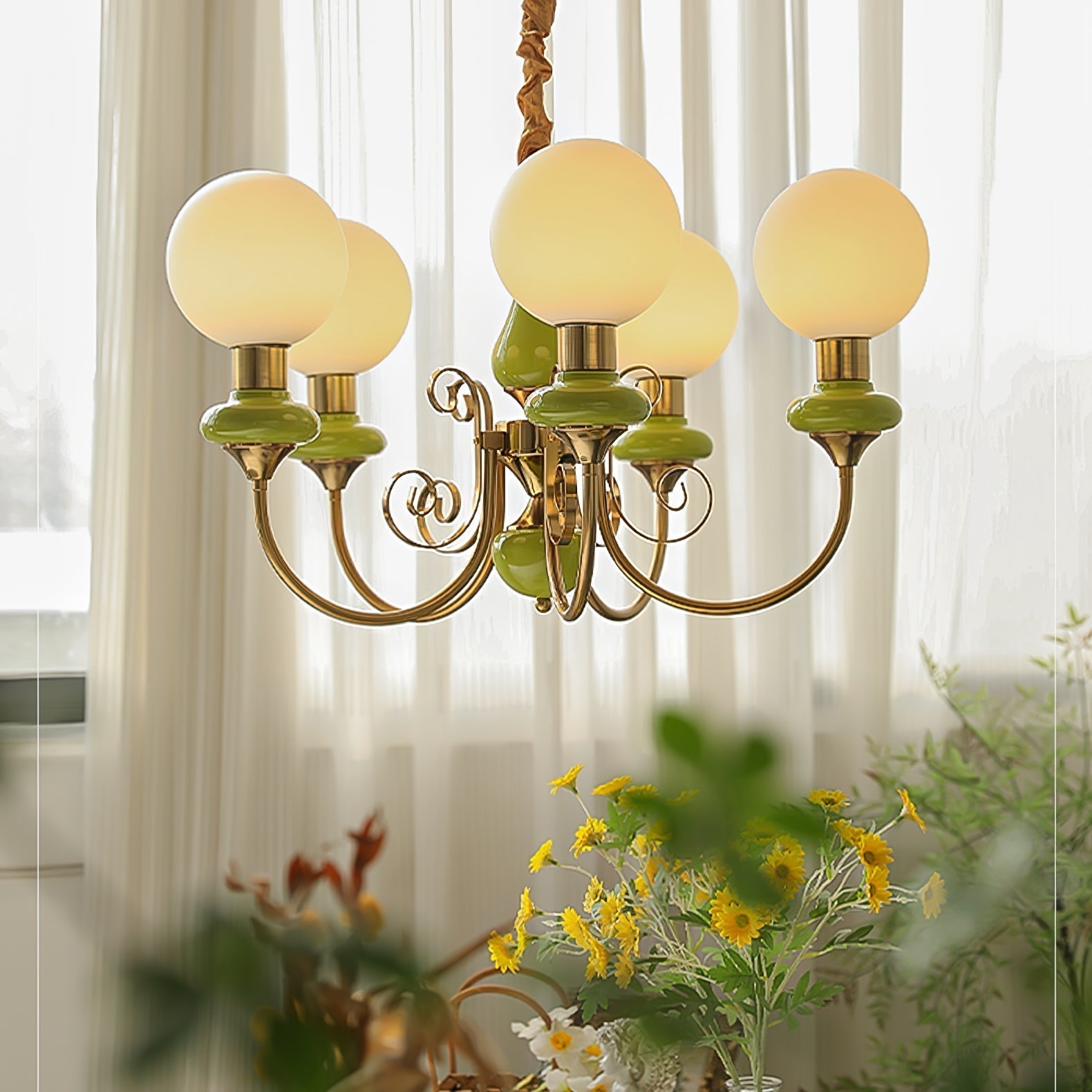 Lustre contemporâneo em onyx