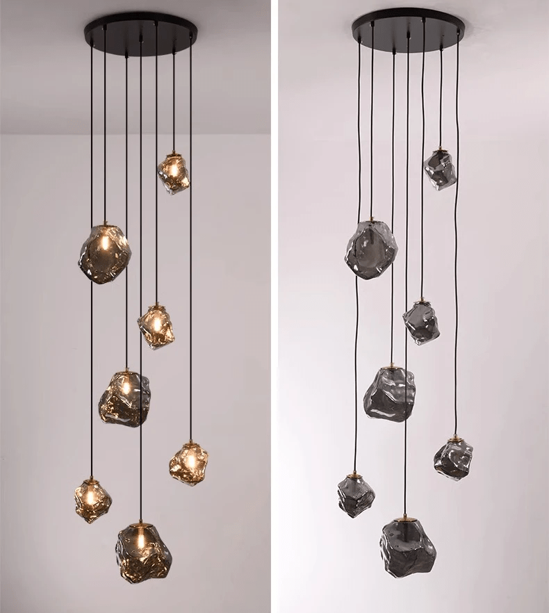 Lustre contemporâneo para escada