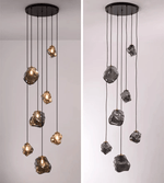Lustre contemporâneo para escada