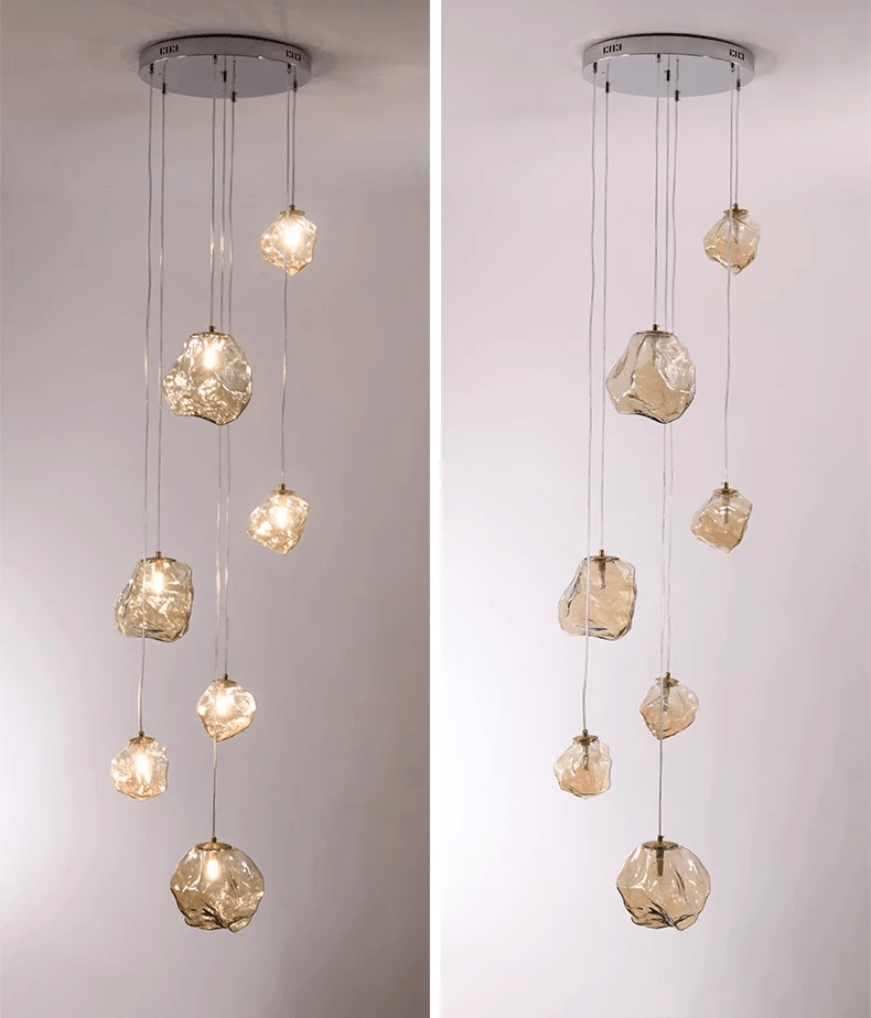 Lustre contemporâneo para escada