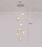 Lustre contemporâneo para escada