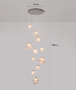 Lustre contemporâneo para escada